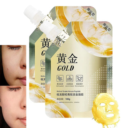 Retinol Gold Face Mask – Deep Moisturizing, Brightening & Anti-Aging Peel-Off Mask